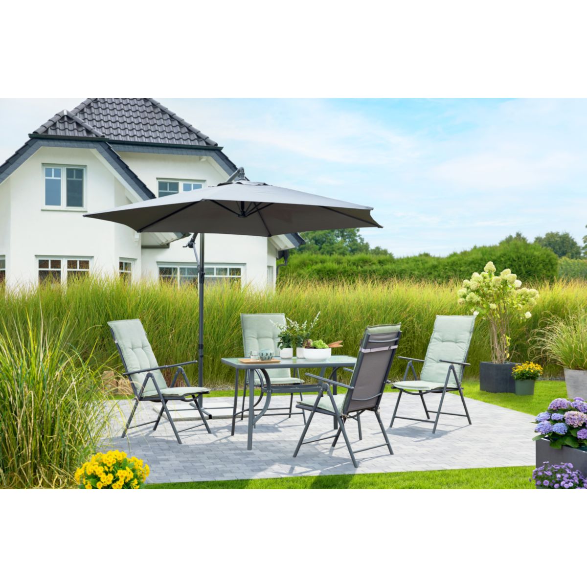 Haveson Gartenmöbelset Leipzig 5-teilig Bild 9