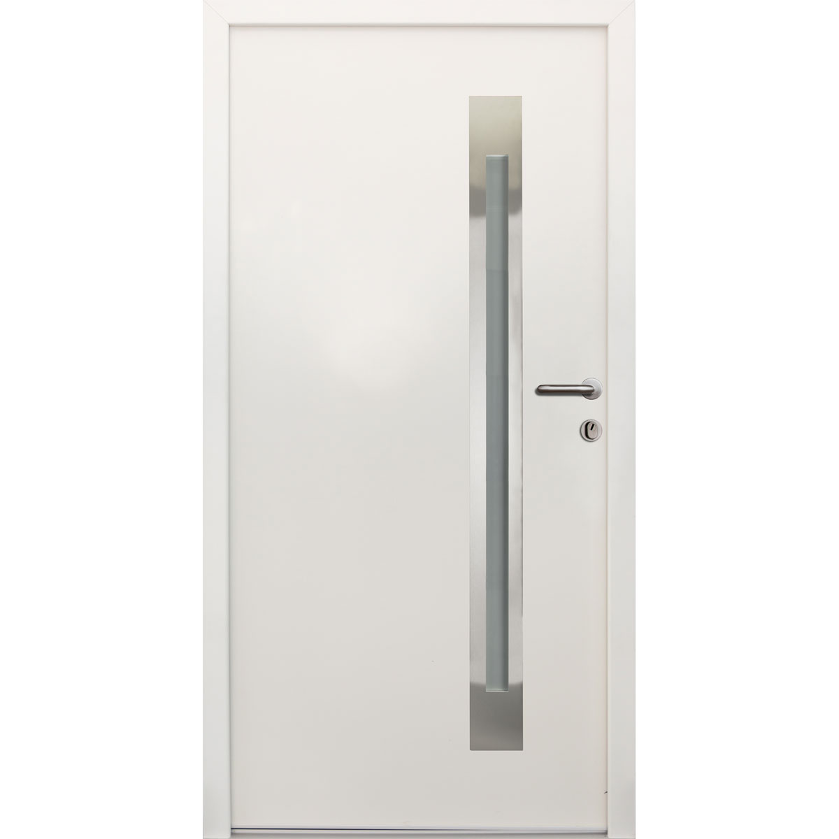 SplenDoor  Sicherheits-Nebeneingangstuer NS4 RC2 88x198 Weiss rechts Bild 1