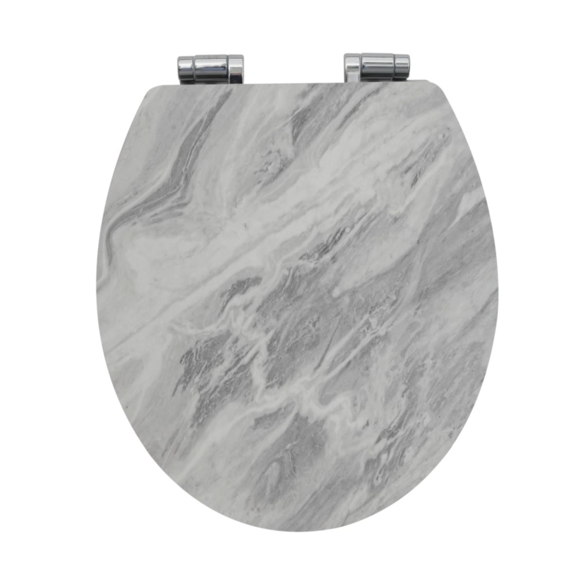 Valblue WC-Sitz Marbel, MDF-Holzkern Absenkautomatik, Metallscharniere