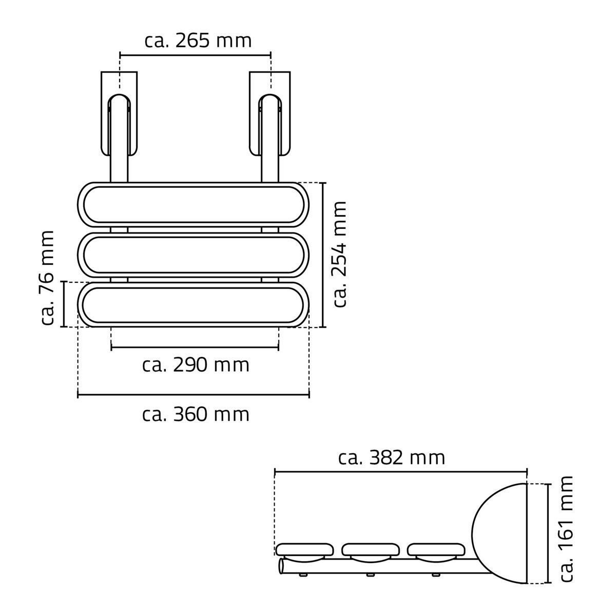 Ridder  Duschklappsitz Pro weiß Bild 4