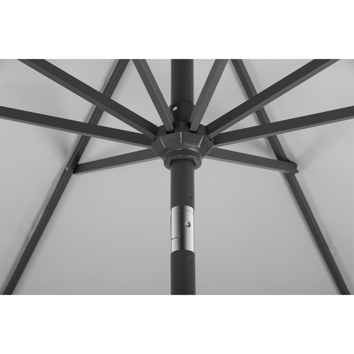 Schneider Schirme Sonnenschirm Orlando 270 cm silbergrau Bild 4