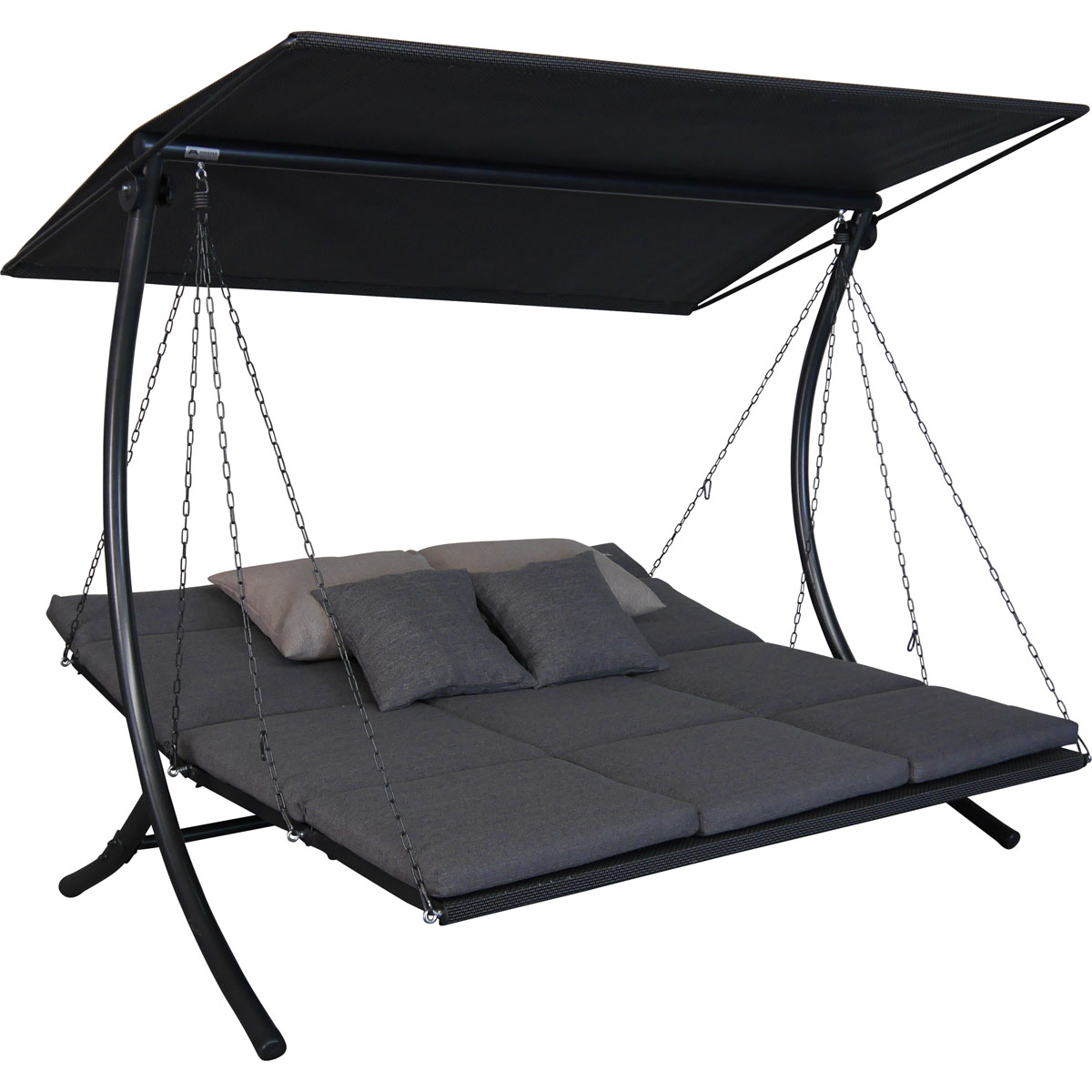 Angerer Freizeitmöbel GmbH Hollywoodschaukel Swing 3-Sitzer Smart stone Bild 3