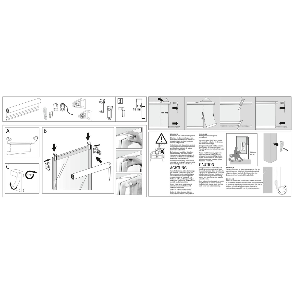 Gardinia Klemmrollo Thermo 45 x 150 cm weiß Bild 5