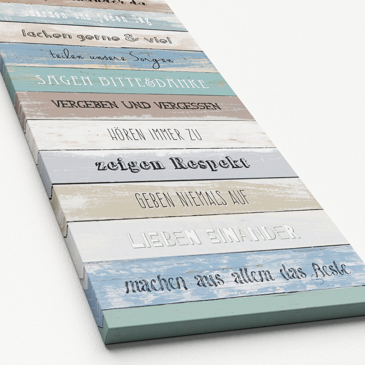 Canvas-Art Familienregeln 30 x 80 cm Bild 2