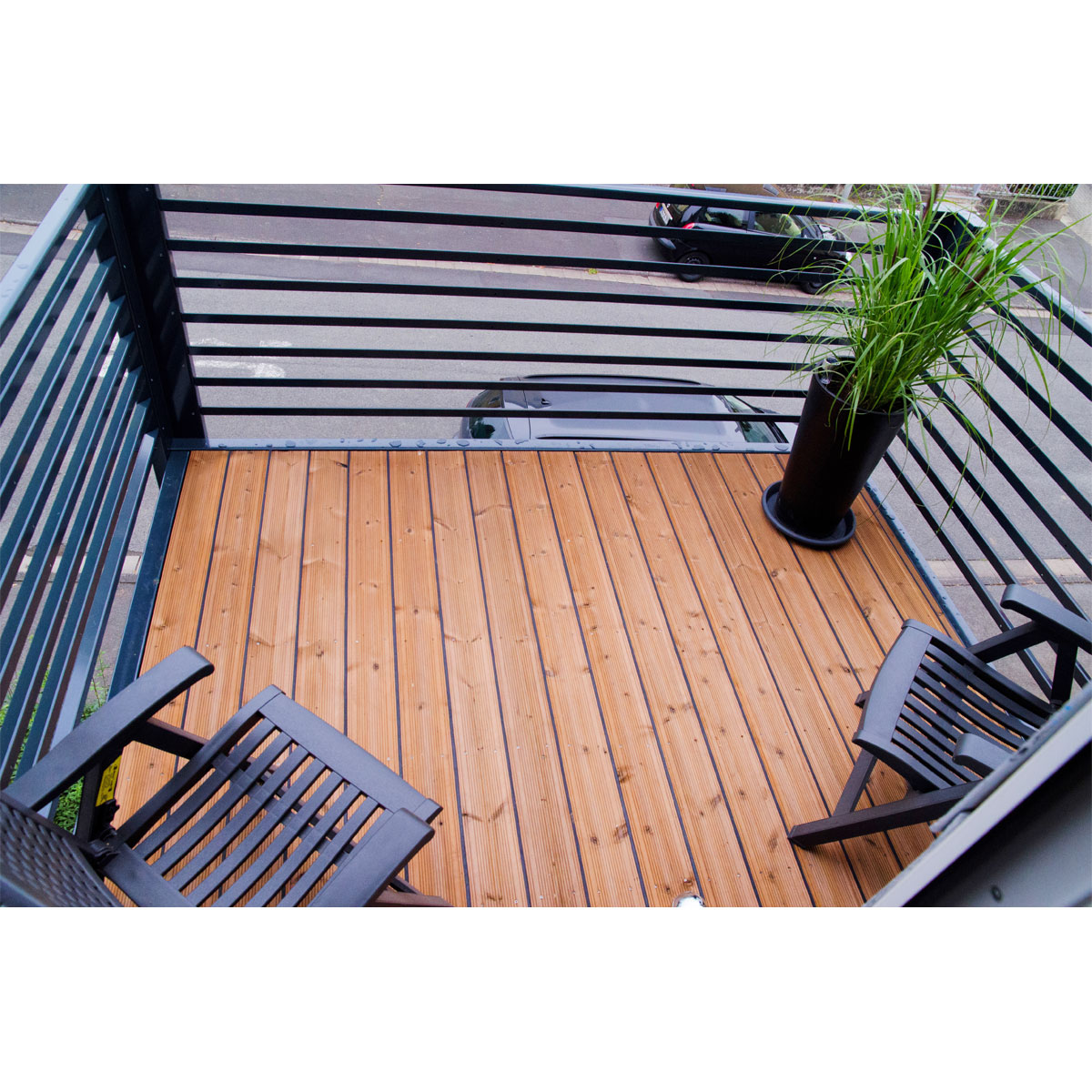 Designbalkon Small mit Lamellengeländer 288 x 200 x 290 cm Bild 5