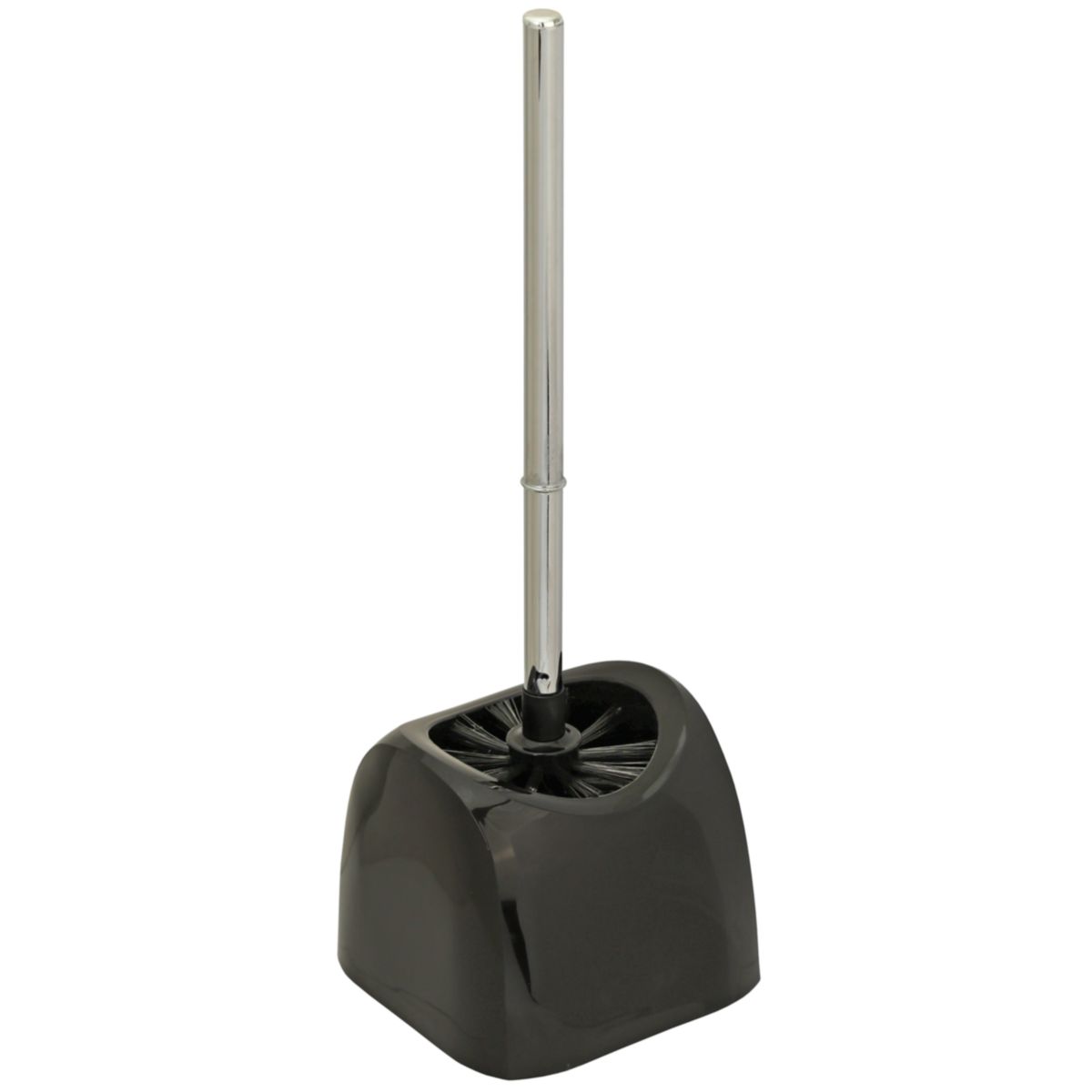 WC-Garnitur Topf/Eckig Kunststoff Schwarz