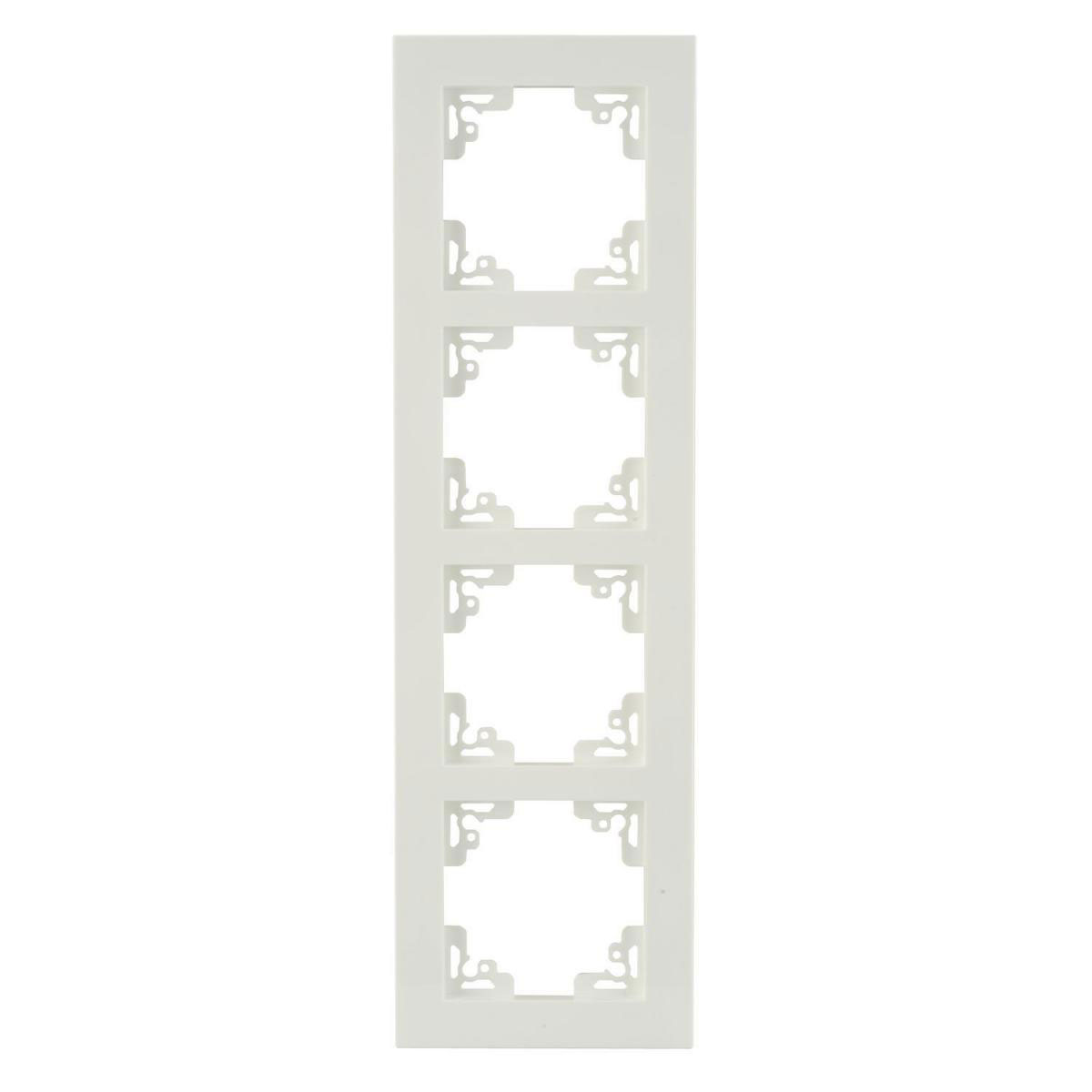 Abdeckrahmen Melbourne 4-fach alpinwei Serie 701