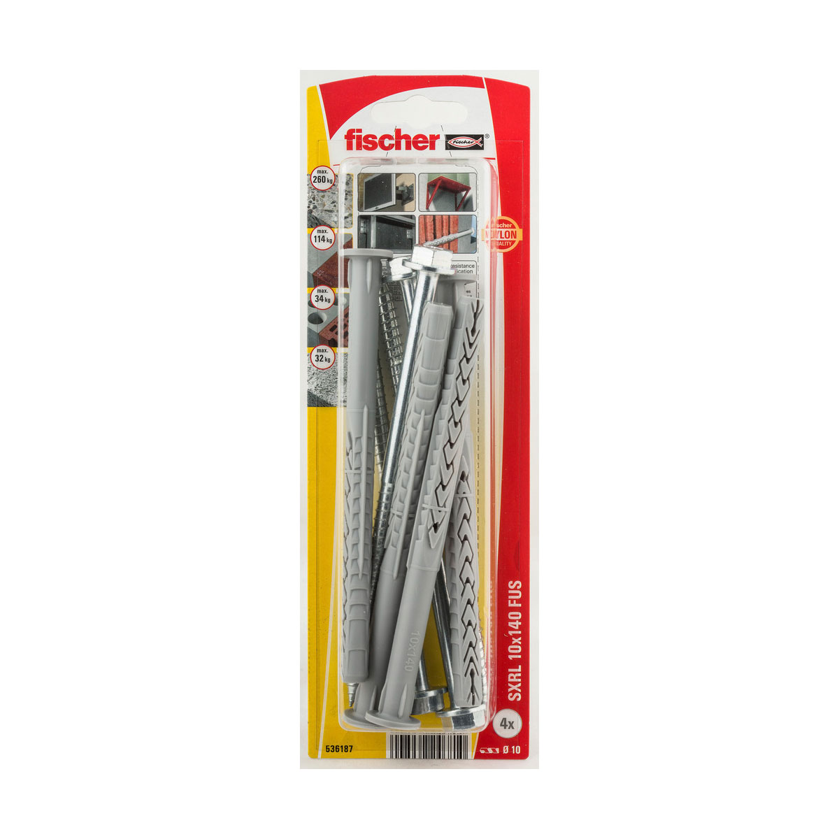 Langschaftdübel SXRL FUS K NV 10 x 140 mm
