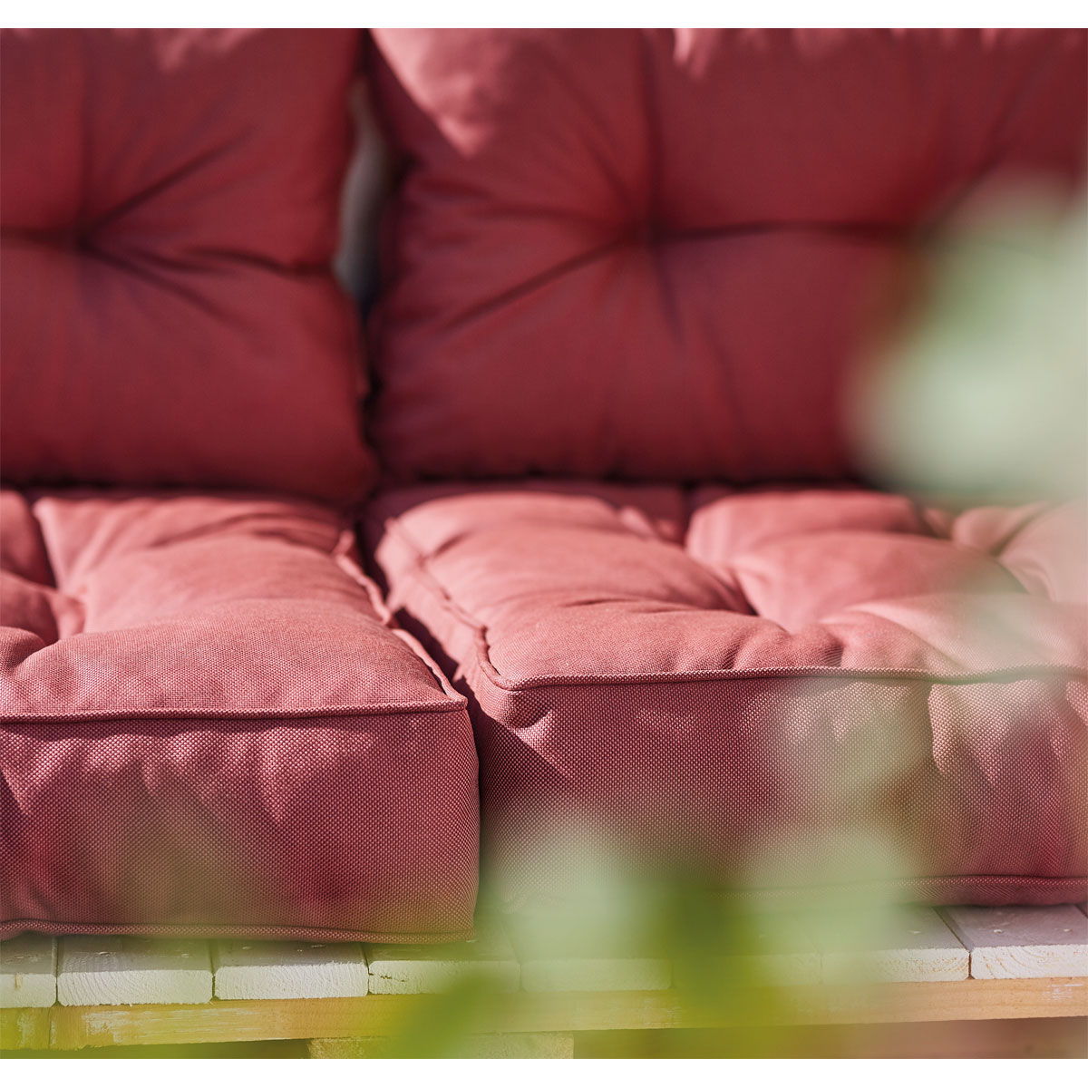 Siena Garden Sitz-/Rückenkissen Almaaz 4-teilig für Euro-Palette altrosa Bild 3