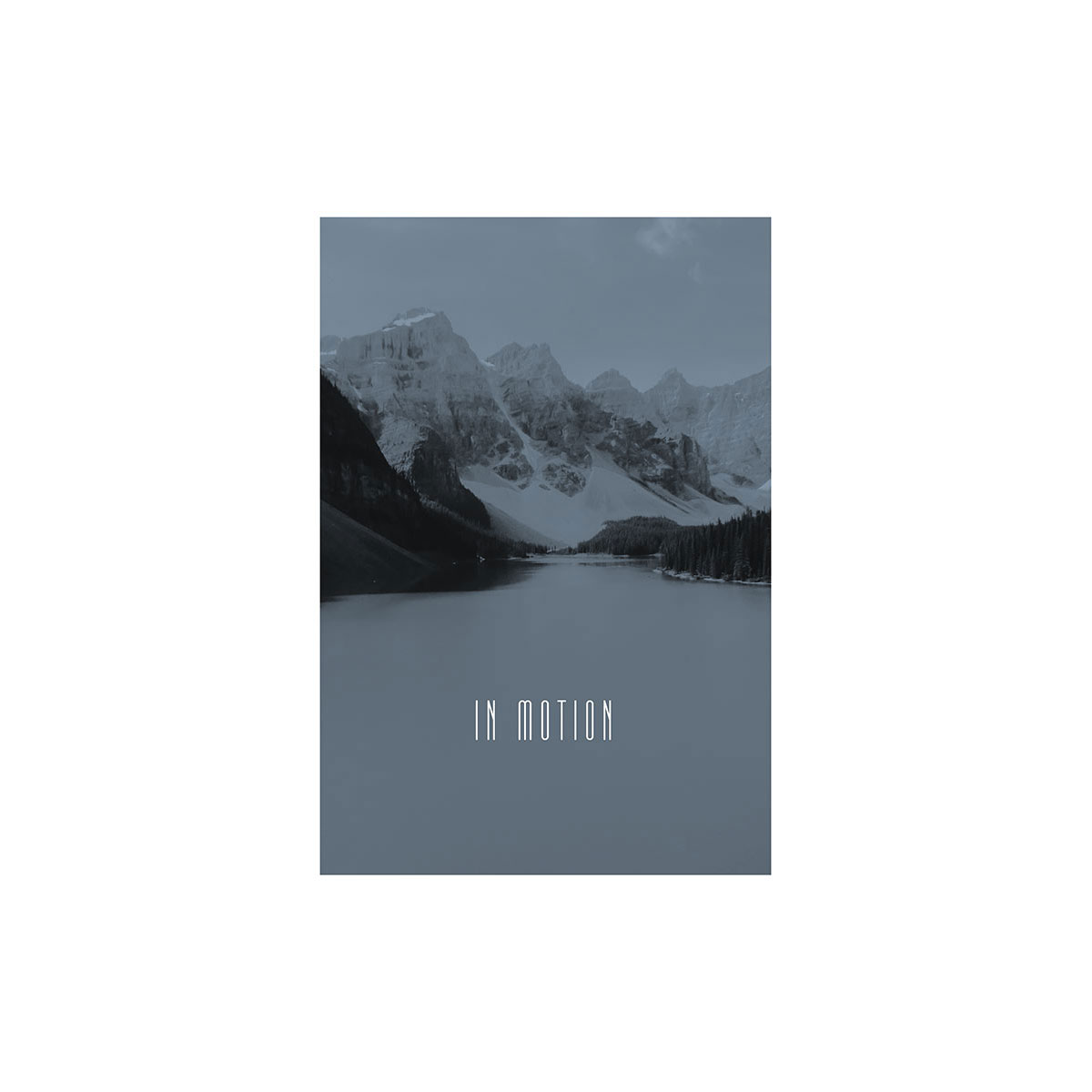 Komar  Wandbild Word Lake In Motion Steel 30x40 cm Bild 2