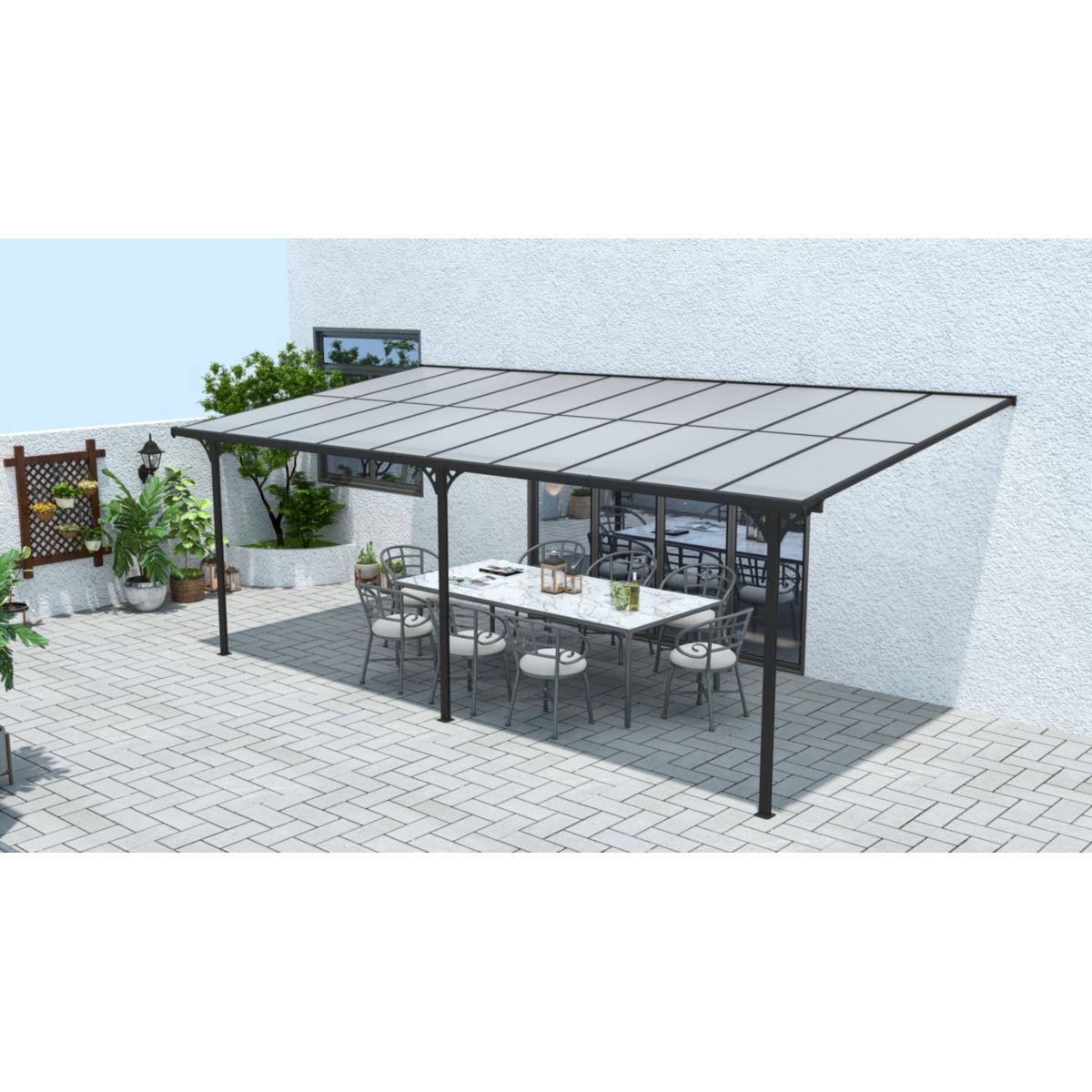 Westmann Terrassenüberdachung Bruce 617 300x617x270 cm Bild 2