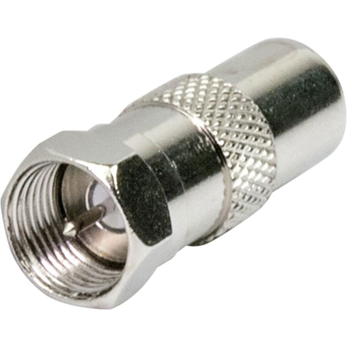 Schwaiger Adapter für IEC-Buchse/F-Buchse silber Bild 1