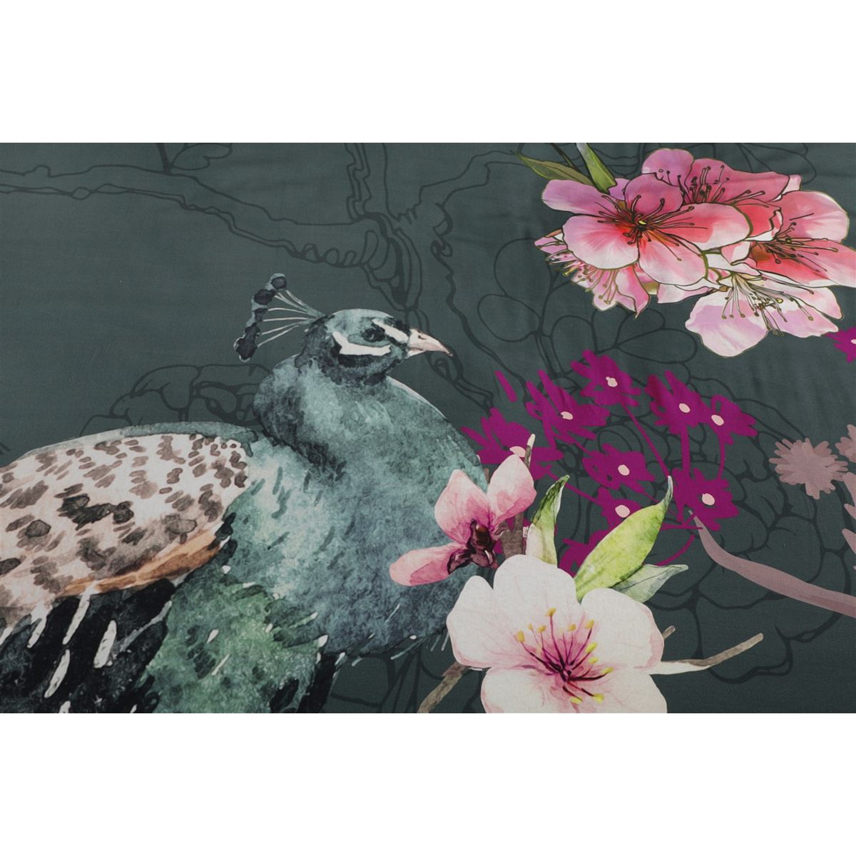 Bettwäsche Blossom 125-FR Multi / Grün 140cm x 200cm / 65cm x 65cm Bild 5