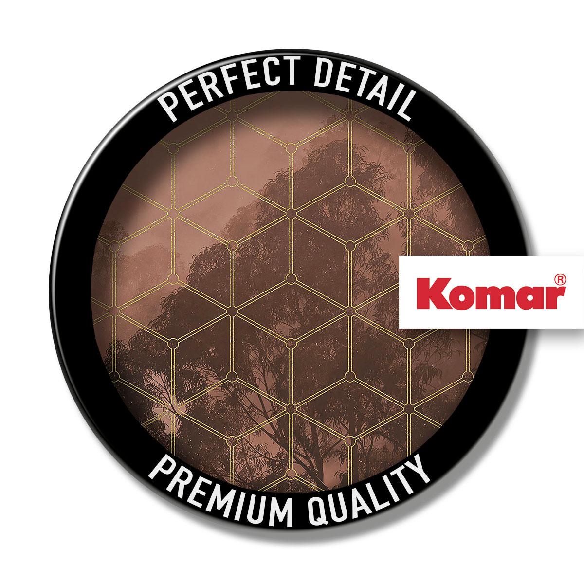 Komar  Vlies Fototapete Golden Grid 200x250 cm Bild 5