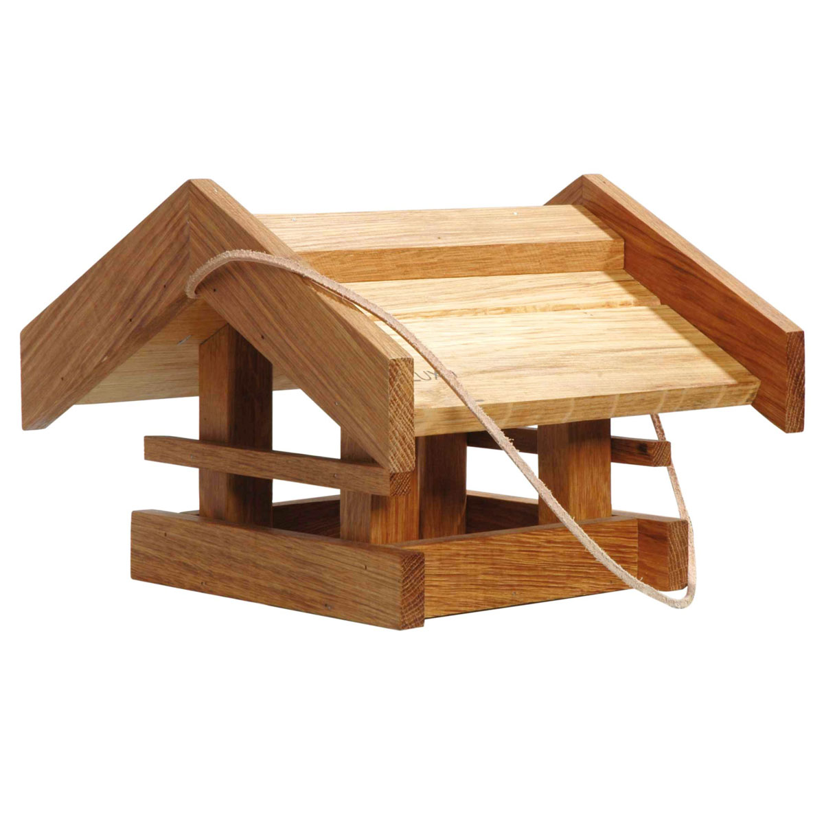dobar Vogelhaus Basis 31 x 28 x 20 cm zum Aufhängen Eiche Braun