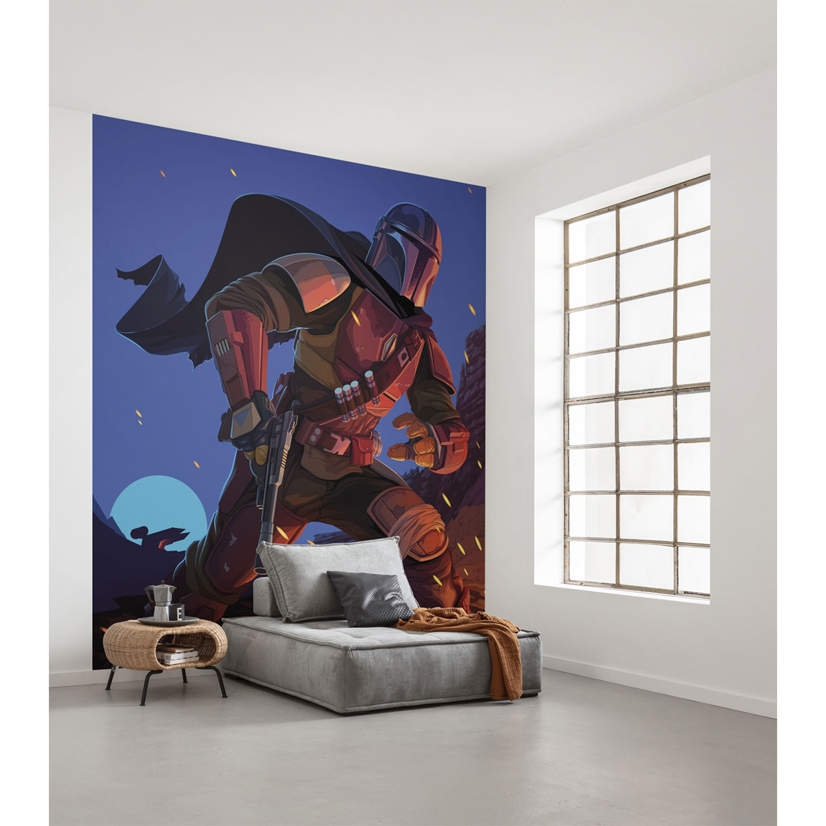 Komar  Vlies Fototapete Star Wars The Mandalorian Big Ambush 250x280 cm