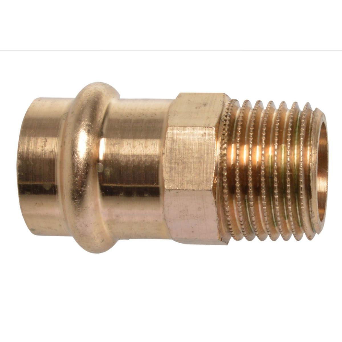 Kirchhoff Übergangsstück Pressfitting für Kupfer 18 mmx1/2AG V-Kontur 1 St. Bild 1