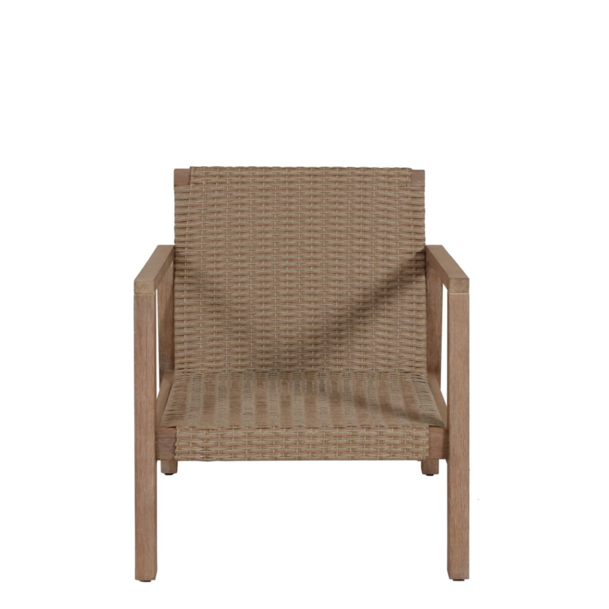 Garden Pleasure Lounge-Set SAN MATEO, 4-teilig, Eukalyptus,Geflecht,Polyester100% Bild 7