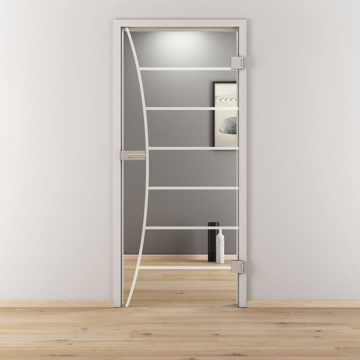 Novadoors Glasdrehtür NOVA 586 klar 70,9 x 197,2 cm Rechts Bild 1