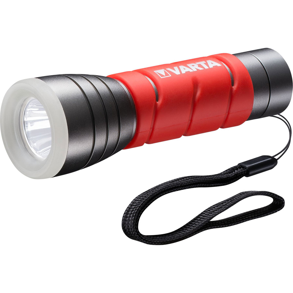 Varta LED-Taschenlampe Outdoor Sports mit Batterien rot