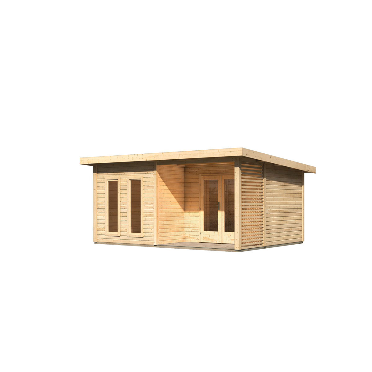 Karibu  Blockbohlenhaus Radeburg 5 naturbelassen Bild 3