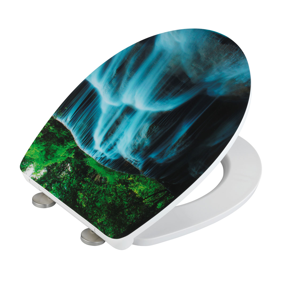 Wenko Premium WC-Sitz Waterfall antibakteriell mit Absenkautomatik Bild 2