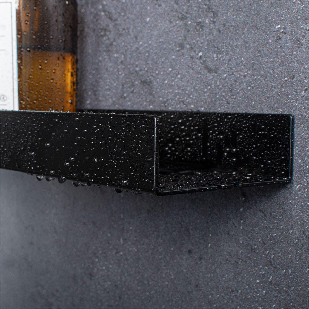 Schulte  Duschablage zum Kleben Größe S Mattschwarz Bild 6