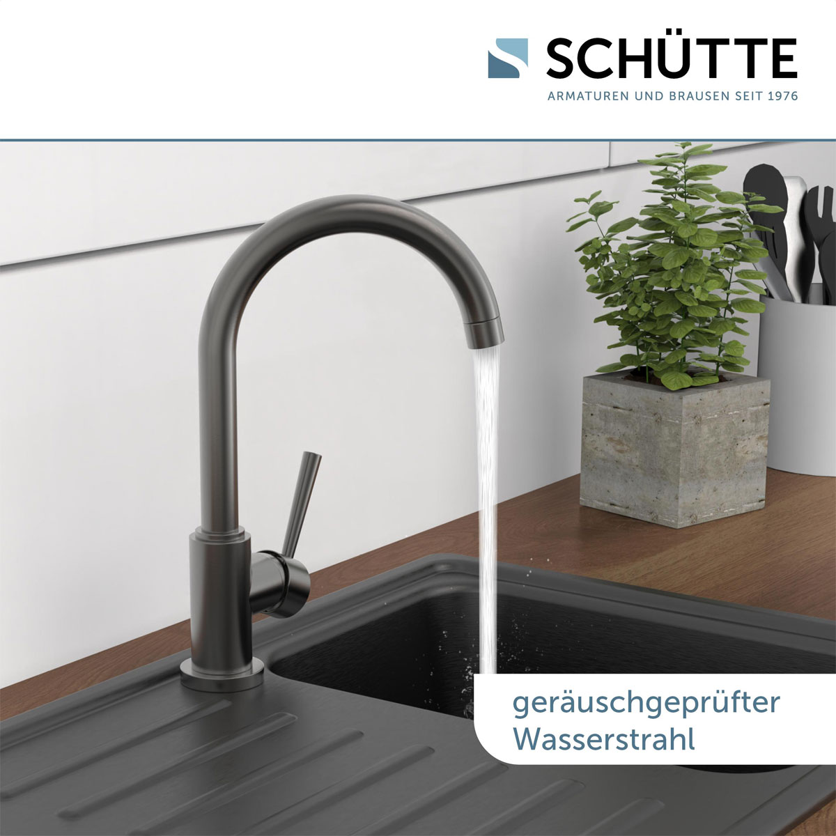 Schütte schwenkbare Küchenarmatur Cornwall graphit Bild 5