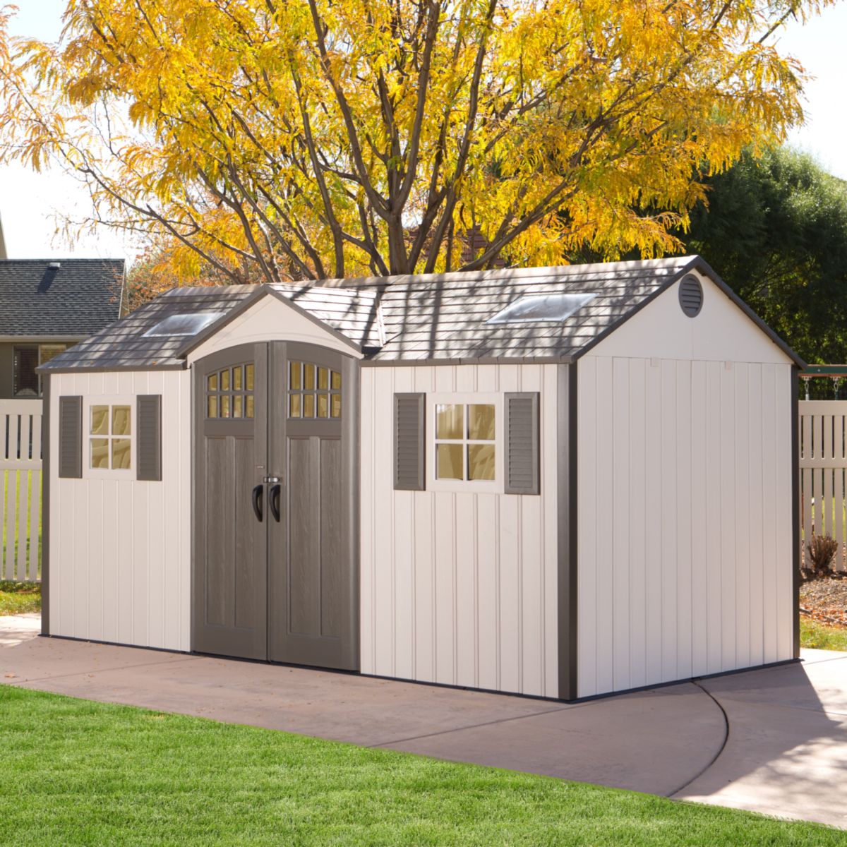 Lifetime Gerätehaus Castle 238,76x457,2x243,84 cm Bild 2