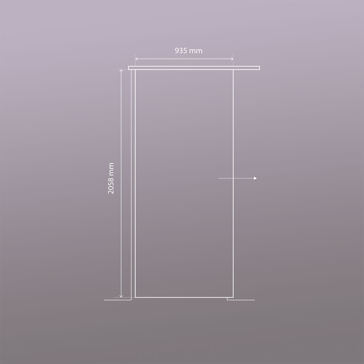 Glasschiebetür NOVA 557 93,5 x 205,8 cm Bild 4