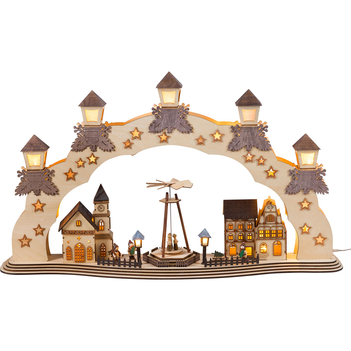 XXL Lichterbogen mit beweglicher Pyramide