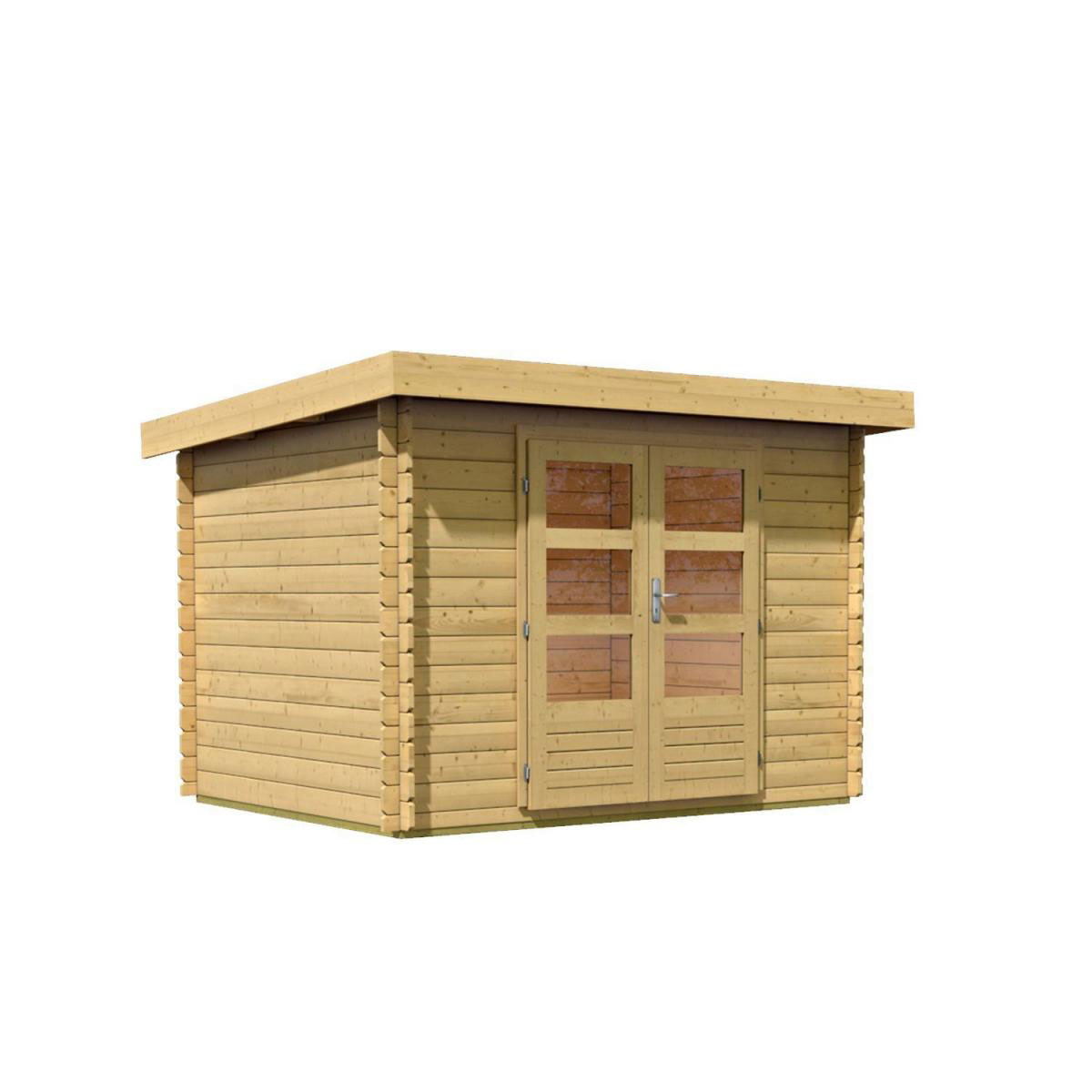 Karibu Gartenhaus Bastrup naturbelassen 297 x 237 x 220 cm Bild 2