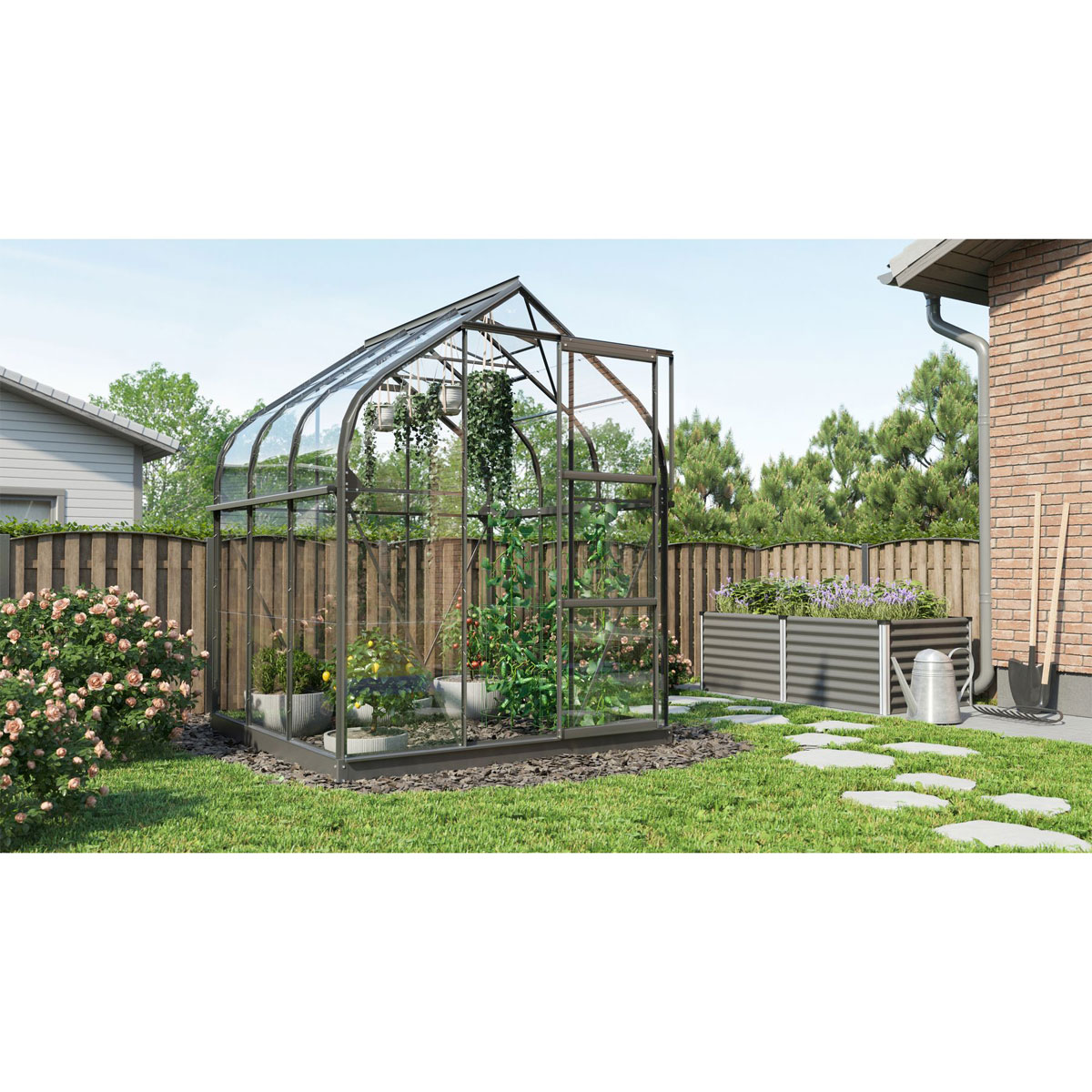 Vitavia Gewächshaus Orion 3800 3,8m² schwarz Bild 3