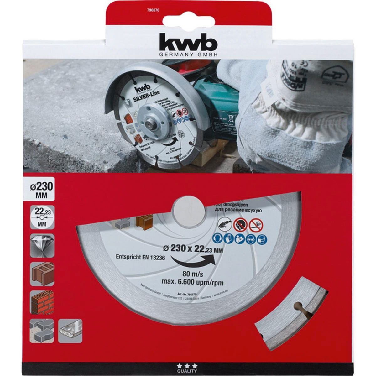 kwb  Trennscheibe Diamant Durchmesser 230 mm
