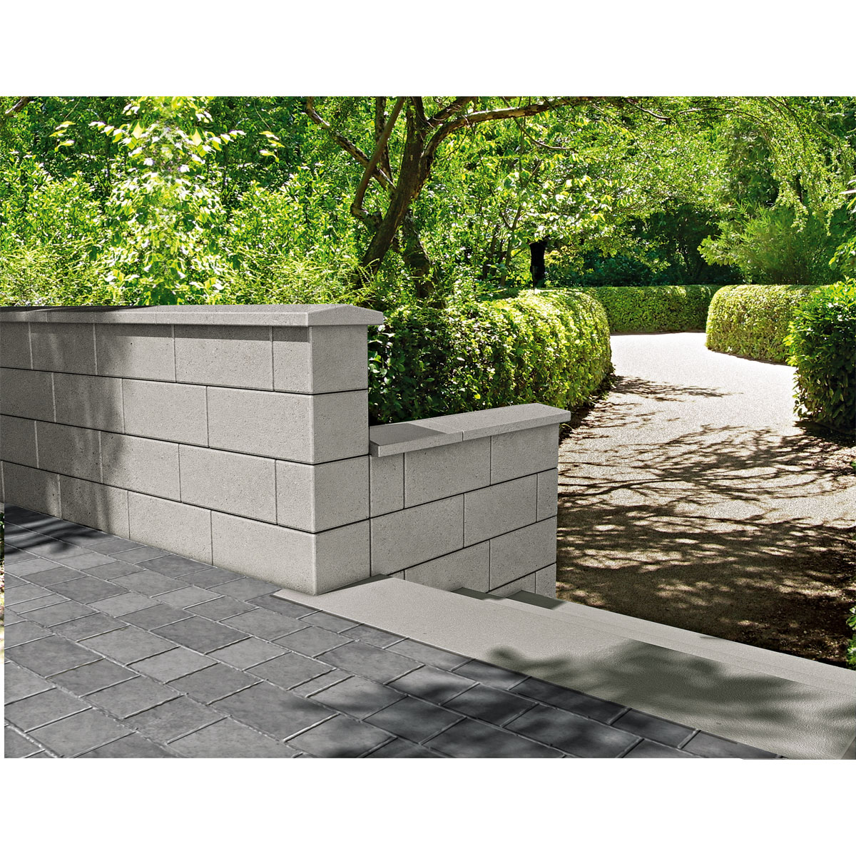 Lusit  Mauerabdeckung Bellamur Mini grau 48 x 28 x 3-4,5 cm Bild 3