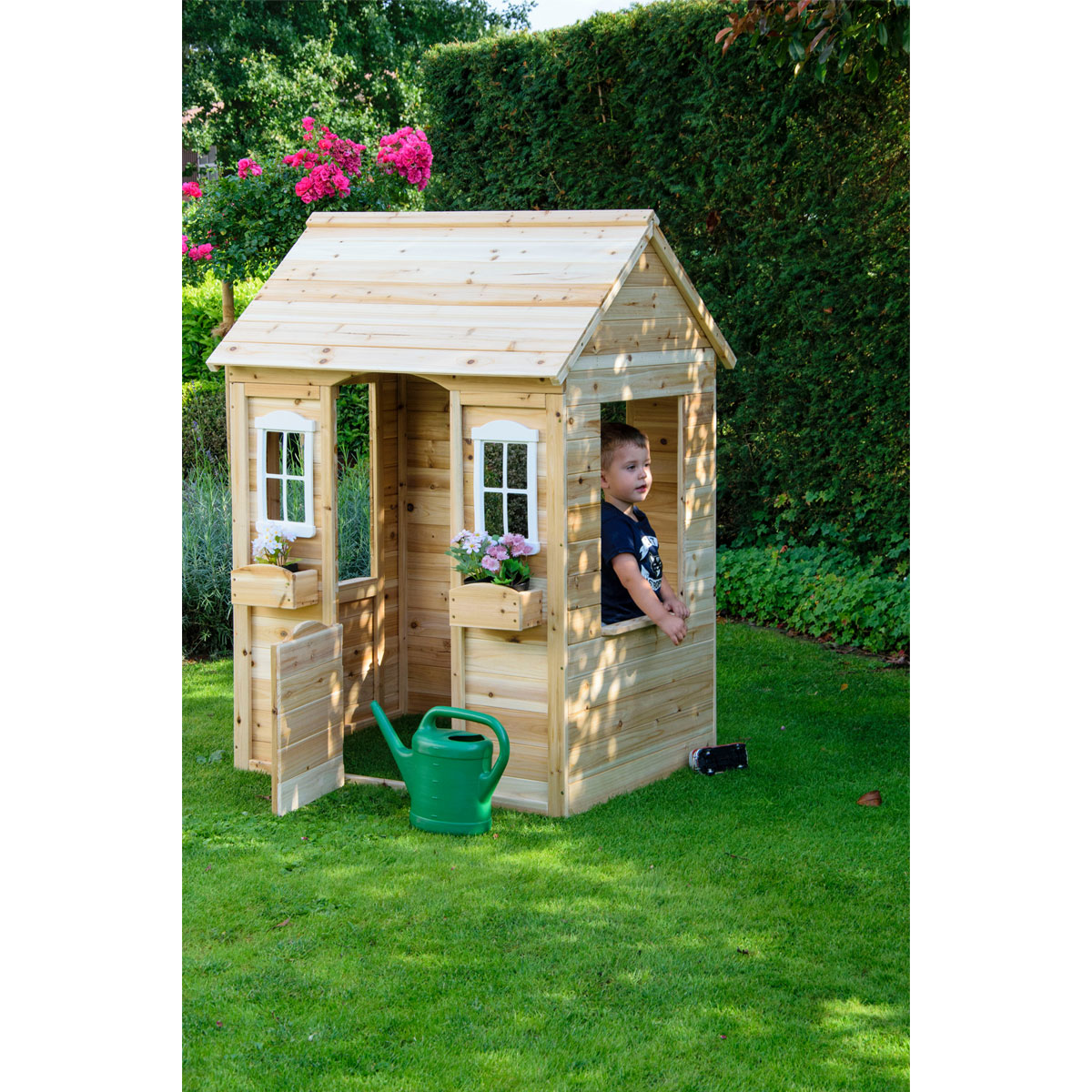 dobar Garten-Spielhaus 107 x 94 x 114,5 cm natur Bild 5