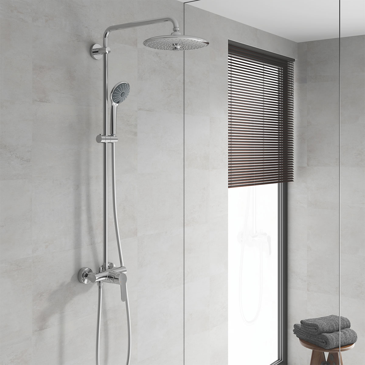 Grohe Duschsystem Vitalio Joy System 260 mit Einhandmischer für die Wandmontage Bild 2