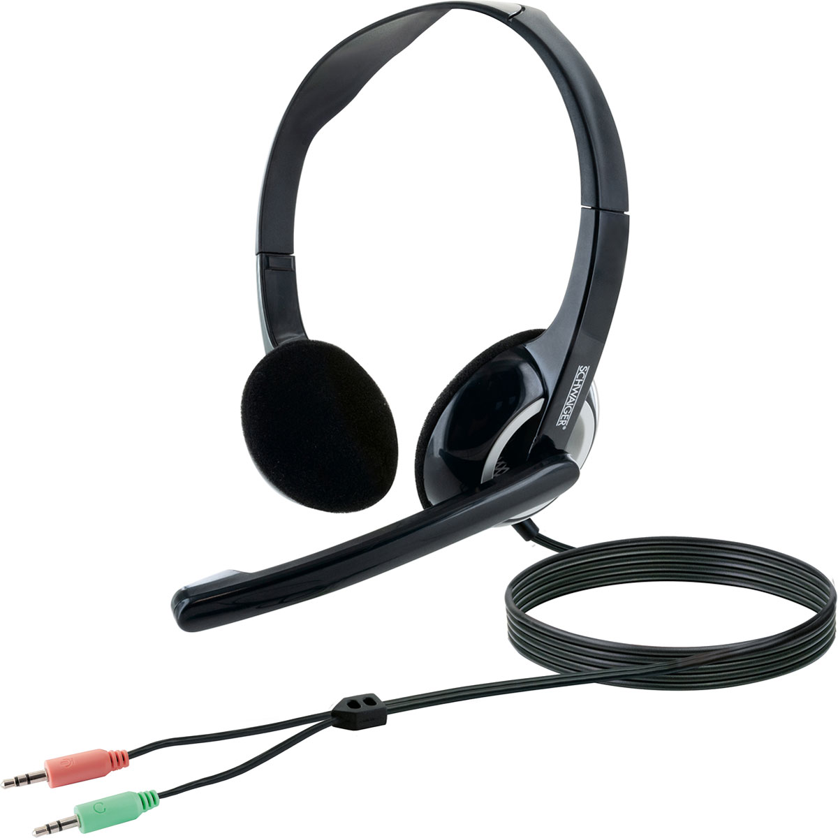 Schwaiger  PC Headset HS1000 013 schwarz Bild 2
