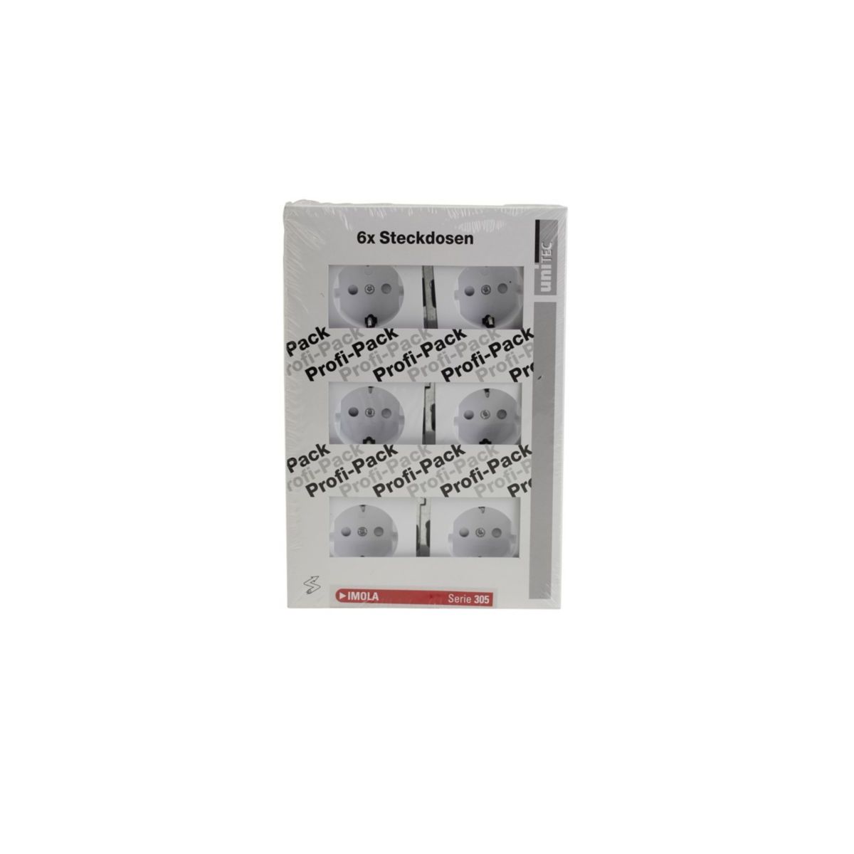 Unitec Profi-Pack Steckdosen ultraweiß Imola