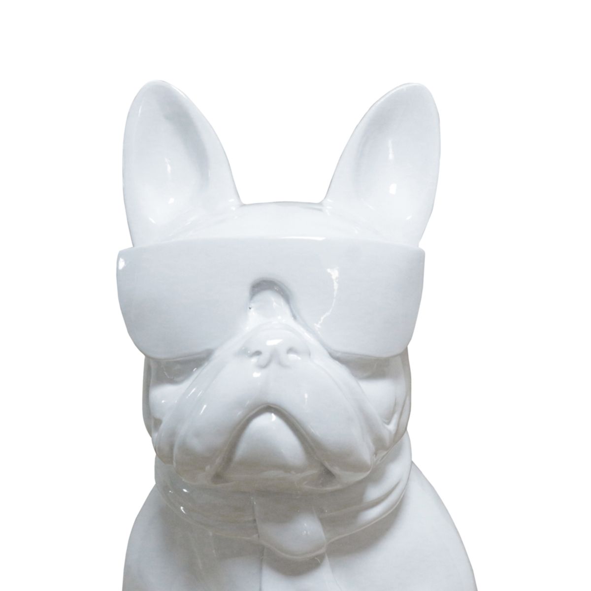 Skulptur Bulldog 125 weiss Bild 5