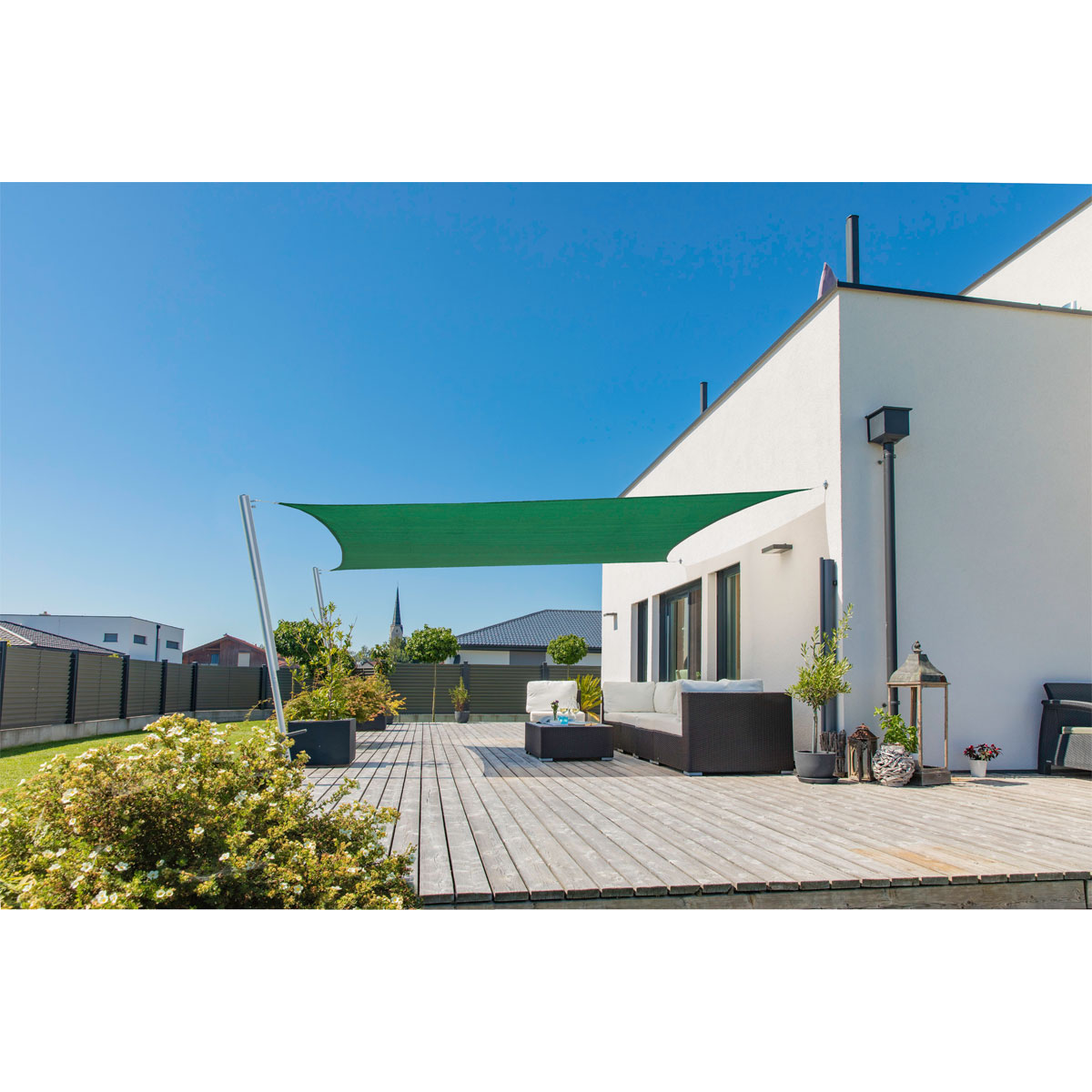 Rechteck-Segel Capri 4 x 5 m olive Bild 1