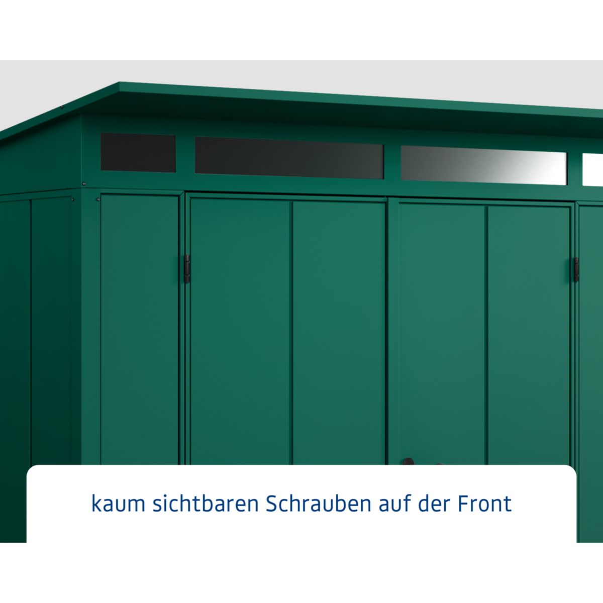 EcoStar  Gerätehaus Elegant-PTyp 2RAL6005 2 flg Bild 4