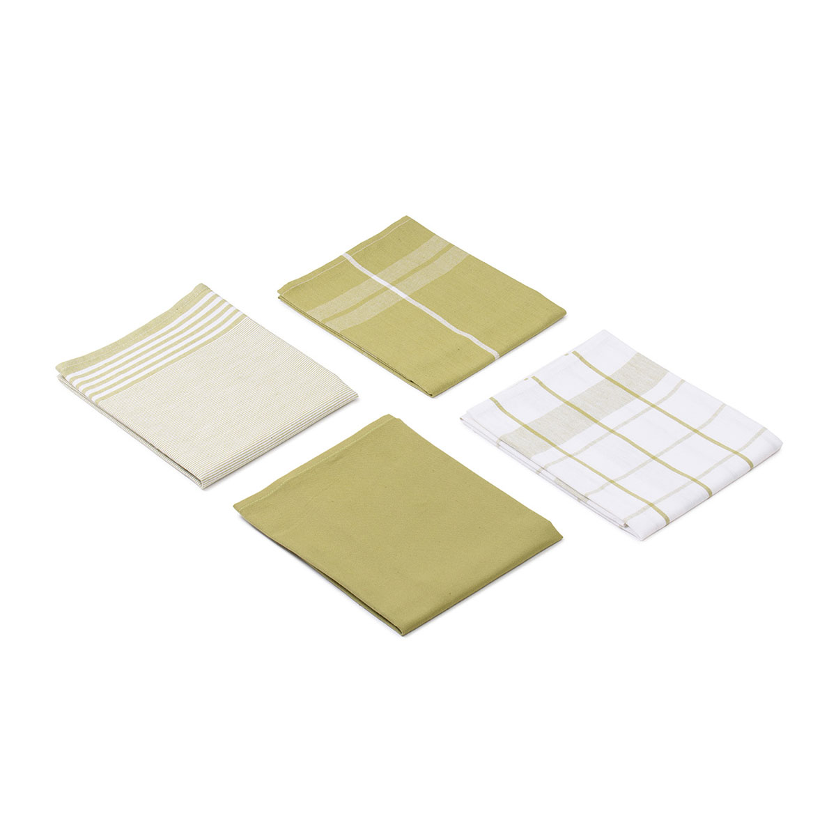 Gözze Geschirrtücher 100% Baumwolle 4er Pack 50x70cm lindgrün Bild 4