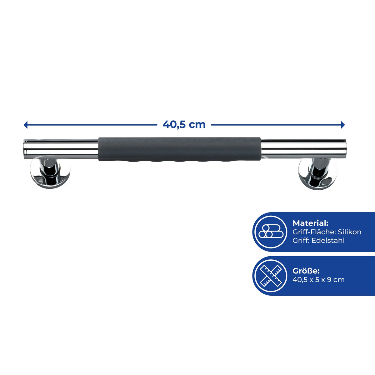 Wenko  Edelstahl Wandhaltegriff Secura 40,5 cm Bild 4