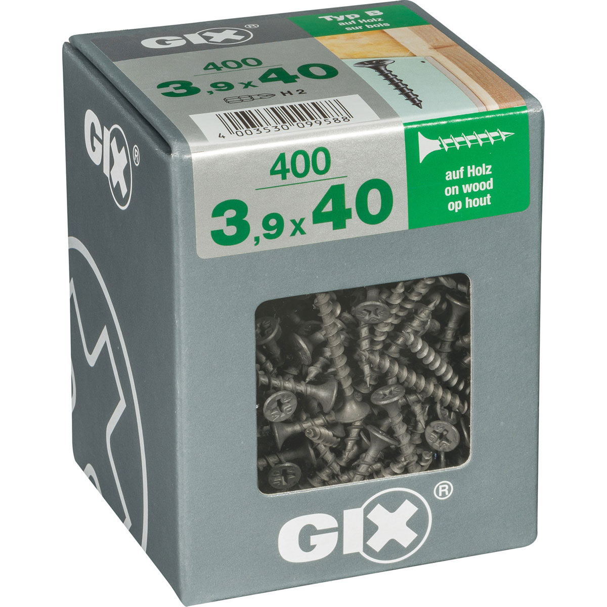 Gix Schnellbauschraube B Trompetenkopf 3,9 x 40 mm 400 Stück