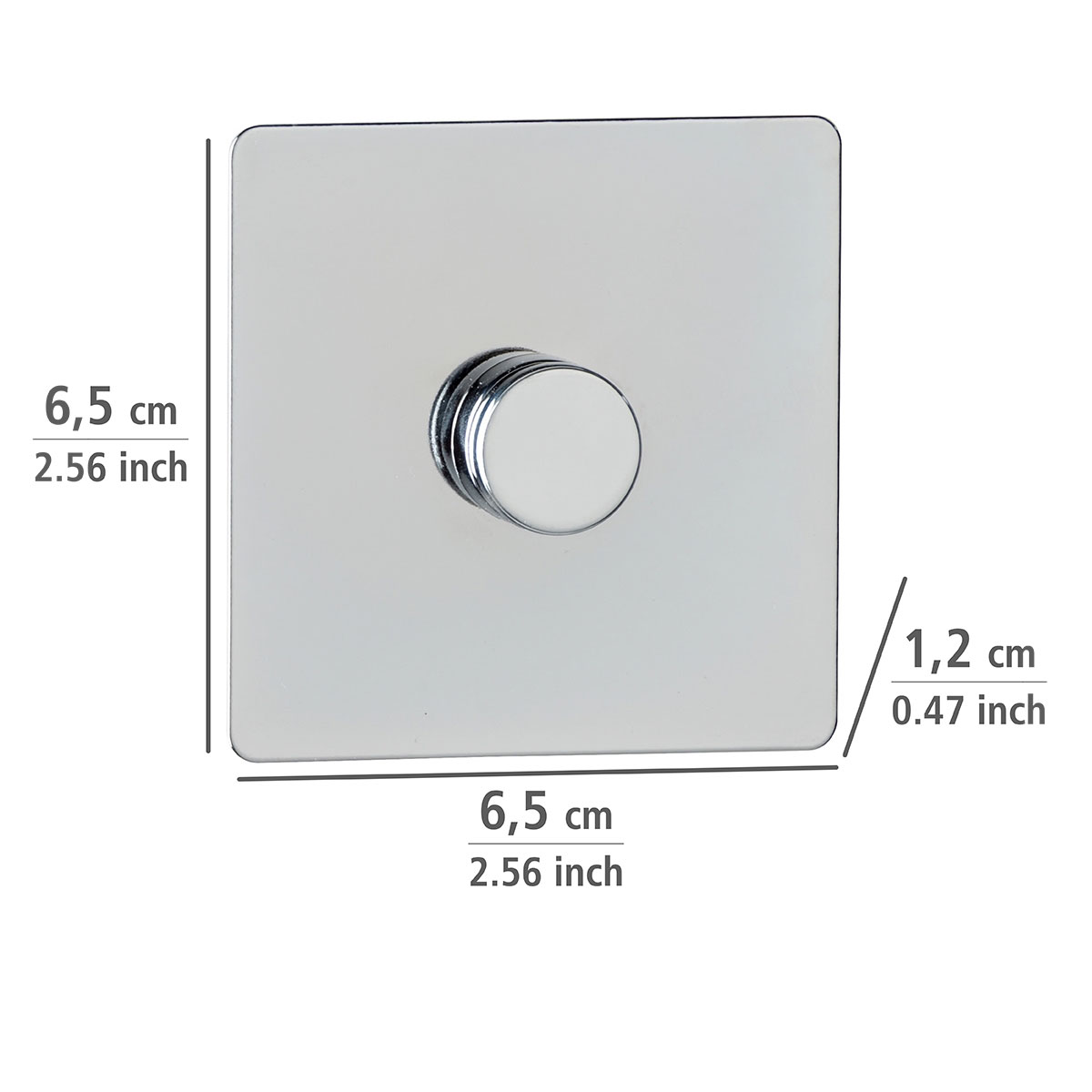 Wenko Edelstahl Adapter Uno Quadro 2er Set Befestigen ohne bohren Turbo-Loc Bild 4