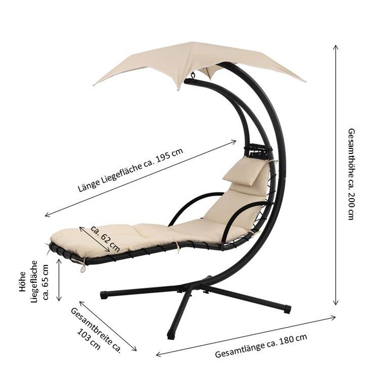 Leco Schwingliege natur Bild 2