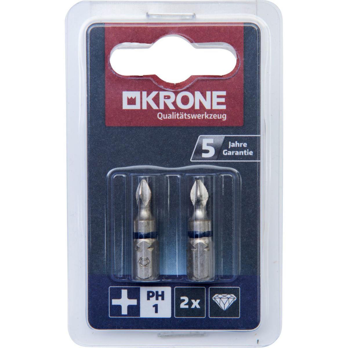 Krone Bit PH1 Torsion und Diamant 2 Stück Bild 2