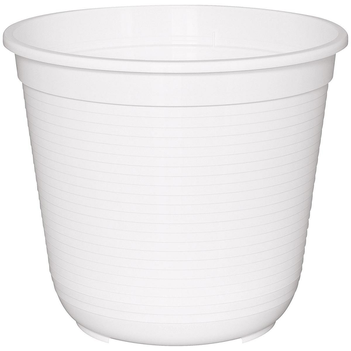 Geli Blumentopf Kunststoff 36 cm weiß