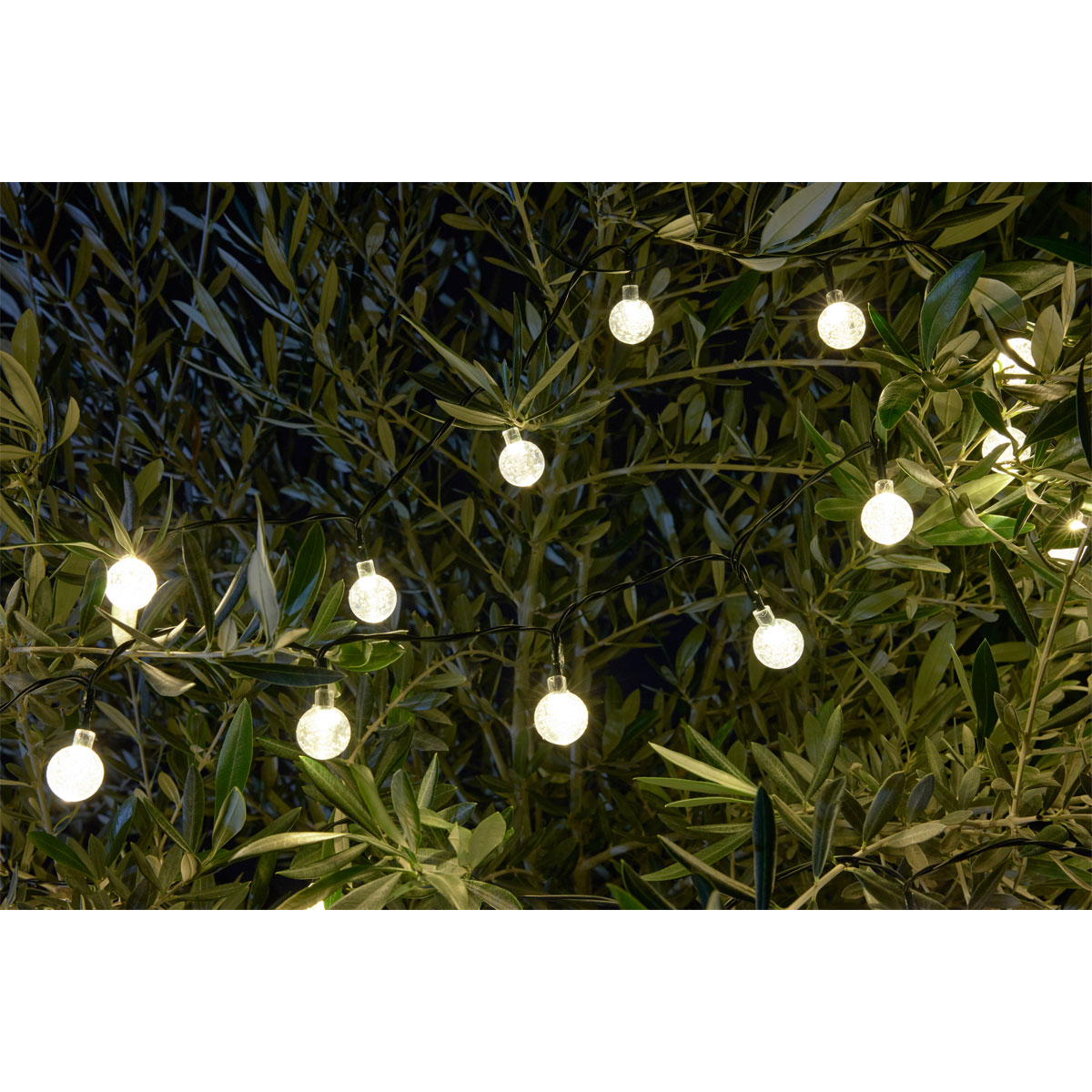 Flector Garten LED Solar Lichterkette Bubble Bild 2